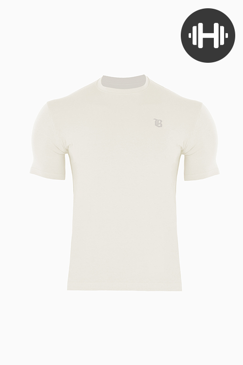 프리미엄 머슬핏 경이로운 반팔 티셔츠 CREAMY WHITE